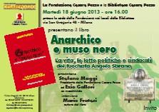 Presentazione del libro Anarchico e muso nero