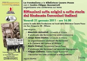 Riflessioni sulle origini e sulla storia del Sindacato Ferrovieri Italiani