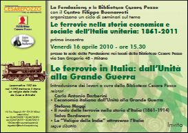 Primo incontro Le ferrovie nella storia economica