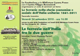 Secondo incontro Le ferrovie nella storia economica