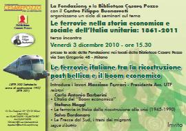 Terzo incontro Le ferrovie nella storia economica