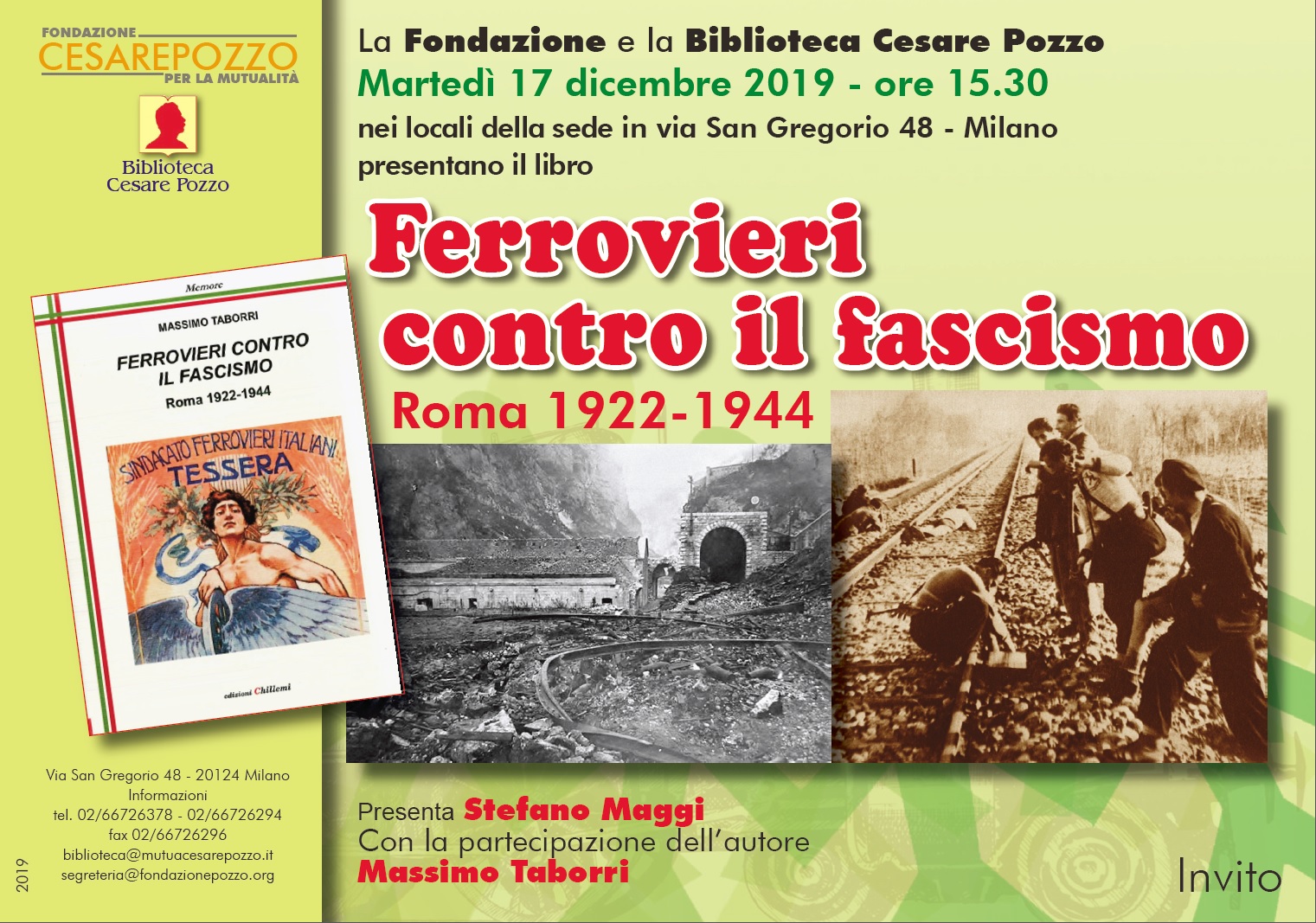 Presentazione Ferrovieri contro il fascismo