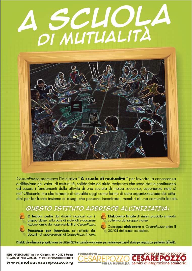 locandina progetto A scuola di Mutualità